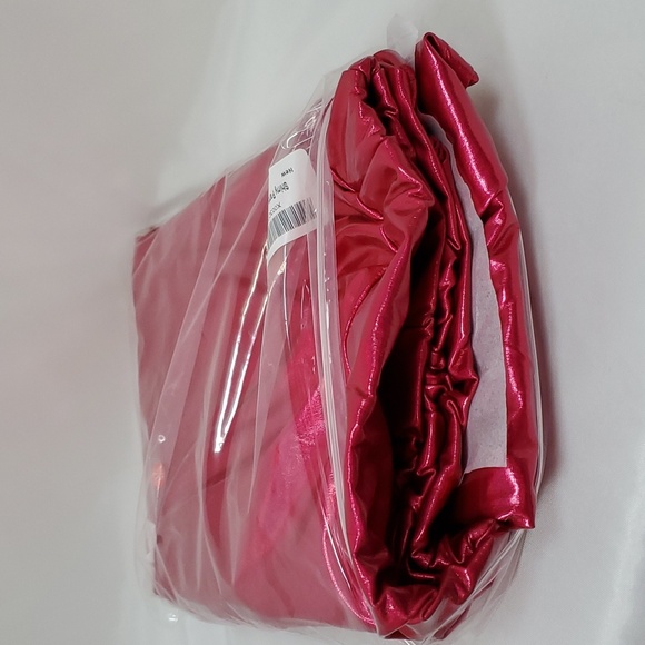 Womens Metallic Shiny Jogger Pants, Casual High Waisted Harem Pant Holographic C - Picture 8 of 9